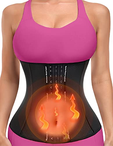 Waist Trainer for Women,Zipper Corset Body Shaper for Tummy Control Neoprene Cincher Sweat Sauna Vest Tank Top - color: Black-breathable Latex With 3 Row of Hooks, size: XX-Small