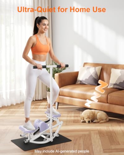 Rock Stepper for Exercise at Home, Rocking Stepper Side to Side - color: Purple