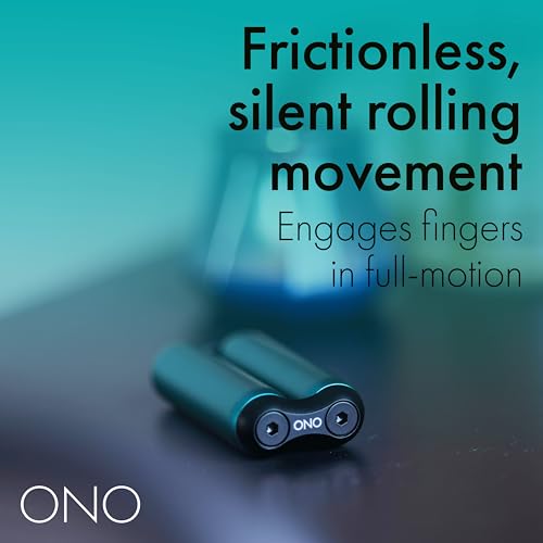 ONO Roller - Handheld Fidget Toy for Adults | Help Relieve Stress, Anxiety, Tension | Promotes Focus, Clarity | Compact, Portable Design (Teal, Junior Size - Aluminum) - size: Junior Size, style: Aluminum - Teal