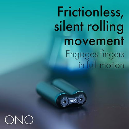 ONO Roller - Handheld Fidget Toy for Adults | Help Relieve Stress, Anxiety, Tension | Promotes Focus, Clarity | Compact, Portable Design (Teal, Junior Size - Aluminum) - size: Junior Size, style: Aluminum - Teal