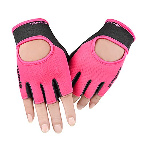 Clobeau Biking Gloves Kids Boys Girls Cycling Exercise Half Finger Fingerless Gloves Child Motor Bike Riding Anti-Slip Weight Lifting Bikes Workout Climbing Bicycle Glove Gym Skate Glove