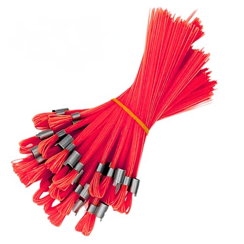 ACE Supply Red Marking Whiskers - 25 Pack - Durable Marking Whisker Set - Use Survey Whiskers As Survey Stakes, Construction Markers, Or Trail Markers - color: Red, size: 25 Pack