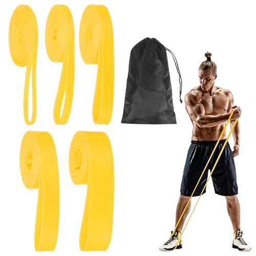 Resistance Bands for Working Out, Pull Up Bands, Pull Up Assistance Straps with Carry Bag for Home/Gym - color: Yellow