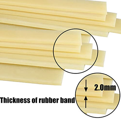 10 Packs Thickened 2.0mm Flat Rubber Slingshots Can Be Replaced With Elastic Bands, Suitable For Hunting Slingshots Catapults Together With Elastic Elasticity Bands For Outdoor Jungle Hunting