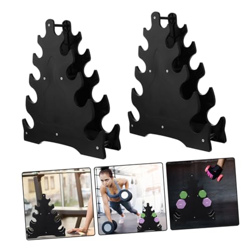 Toddmomy Dumbbell Rack Weight Stand Space-saving Organizer for Home Gym Accessories Heavy Duty Design Easy Assembly Compact Storage for Kettlebells and Barbells