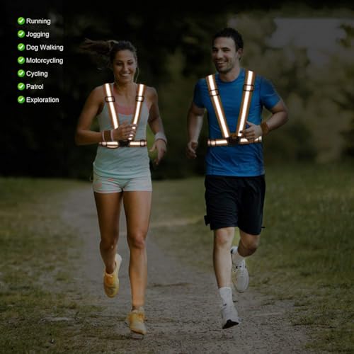 Reflective Vest Running Gear, 2-10Pack High Visible Safety VES - color: Green+Orange