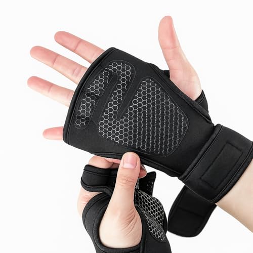 Training Gloves for Men and Women - Gym, Fitness, Weightlifting, Street Training - Training Gloves with Wrist Stabilization and Anti-Slip Palm Protection