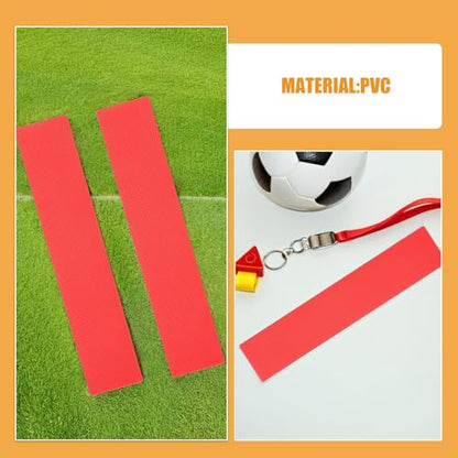 minkissy 12pcs Smooth Crimson Field Court Spot Markers for Soccer Football Tennis Court Line Marking Pads Anti-Slip Ground Markers for Sports Training and Agility Drills