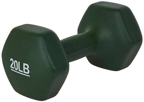 Amazon Basics Neoprene Dumbbell Hand Weights for Exercise and Muscle Toning - style: 20 Pound, Pair
