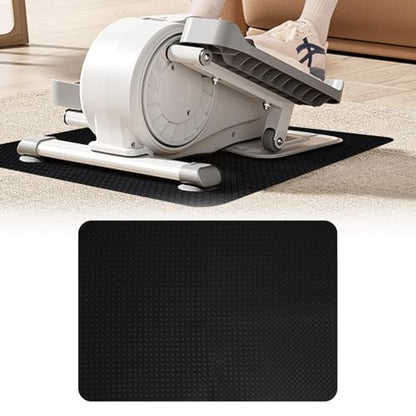 Double-Sided Non-Slip Workout Mat for Elliptical Machine, 23.6" x 17" Stepper Mat for Under Desk Ellipticals & Pedal Exercisers, Stability & Floor Protection, Vibration Plate Mat Compatible - size: 23.6"L x 17"W x 0.16"Th