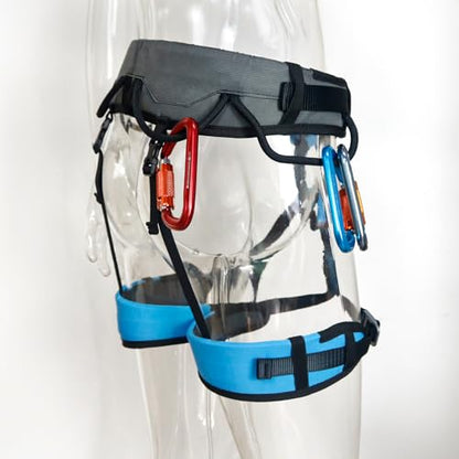 NewDoar Climbing Harness, Mountaineering Rock Climbing Harness, Men Women Tree Ice Climbing Half Body, Safety Belt Rappelling - size: Medium