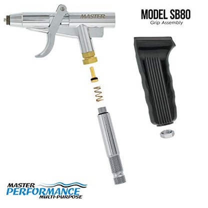 Master Airbrush SB80 Multi-Purpose Pistol Trigger Fixed Dual-Action Airbrush Set with 0.3mm Tip, 1/3 & 1/4 oz Side Bowl Cups - Spray Gun Control, Airbrush Gun for Auto Graphics, Art, Hobby Craft