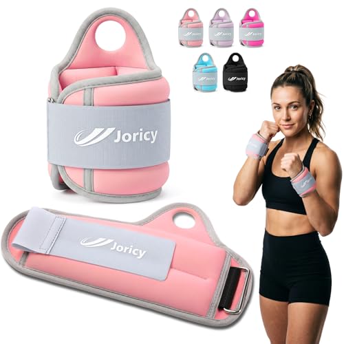 Wrist Weights with Thumb Loops Lock for Women Men 1 Pair 2 3 4 5 6 LBS Arm Weight Ankle Weights Weighted Gloves for Running Walking Jogging Physical Therapy Home Gym Fitness Workout Cardio Exercises