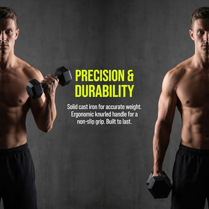 5-50 lbs Hex Dumbbell Weight Set With Rack for Home Outdoor Gyms 6-10 Pair Rubber Exercise & Fitness Nonslip Handle Dumbbells and Storage Rack Hold 350/450/550 Pounds