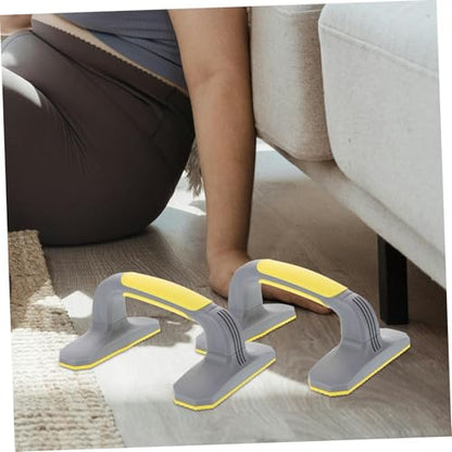 Happyyami 2Pcs Pushup Handles Non-slip Ergonomic Stands for Floor Exercise Home Fitness Strength Training Lightweight Portable for Full Body Workout