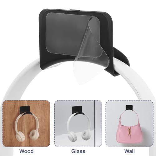 60pcs headphone hanger wall headphone hooks wall mounting hooks Adhesive Gaming Headset Holder Hook playroom for hanging hat hook hats organizer for closet headband holder hat holders