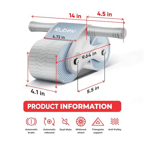 Ab Roller Wheel Ab Workout Equipment Ab Exercise Equipment Workout Equipment Home Gym Equipment Ab Machine for Men Women for Abdominal & Core Strength Training