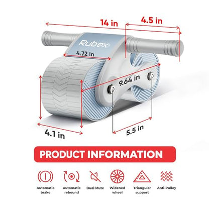 Ab Roller Wheel Ab Workout Equipment Ab Exercise Equipment Workout Equipment Home Gym Equipment Ab Machine for Men Women for Abdominal & Core Strength Training