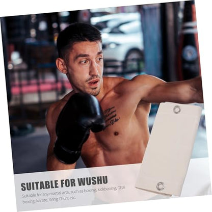 PRETYZOOM Triplet Boxing Bag Wall-Mounted Fitness Sandbag Empty 110x40cm Canvas Workout Punching Bag for Boxing Training and Martial Arts Practice