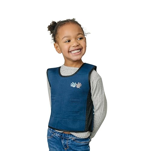 Blue Weighted Compression Vest for Kids & Adults - Calming Sensory Compression Vest for Kids - Weighted Vest for Sensory Needs - Toddlers, Kids, Teens & Adults Sizing