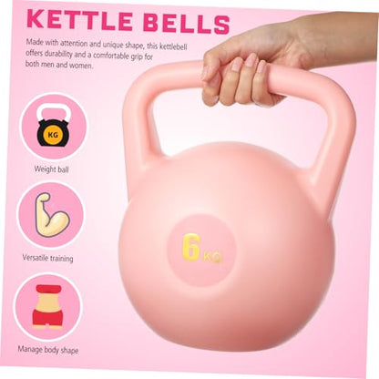 Kisangel 6kg Water-Filled Kettlebell for Strength Training Soft PE Material Portable Exercise Equipment for Men and Women for Home Gym and Travel Workouts