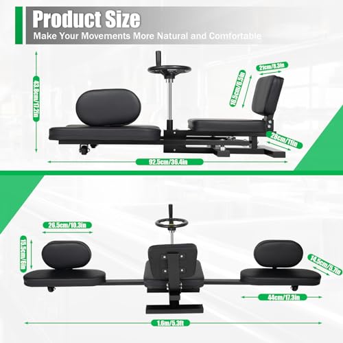 Leg Stretcher for Dancers, 3 Bar Leg Split Stretching Machine, 200° Split Machine for Flexibility Kids Adults, Flexibility Stretching Equipment for Ballet, Yoga, Gym (5.3ft 220.46lbs)
