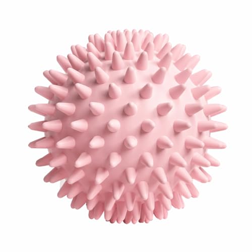 Spiky Massage Ball for Plantar Fasciitis Relief, Deep Tissue Foot & Muscle Massager, Trigger Point Therapy Ball for Back, Feet & Legs Pain Relief – Pink Massage Ball (1 Pack)