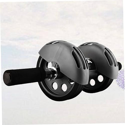 Automatic Rebound Dual Wheel Ab Roller with Kneeling Pad Exercise Wheel for Core Workout Smooth Wear Resistant Design Low Noise Abdominal Training Equipment for Home and Gym