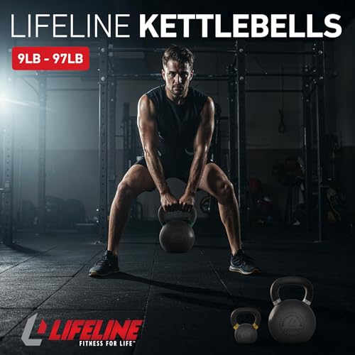 Lifeline Strength Training Kettlebell Weight for Home Gym - style: 12 kg/26 lb.