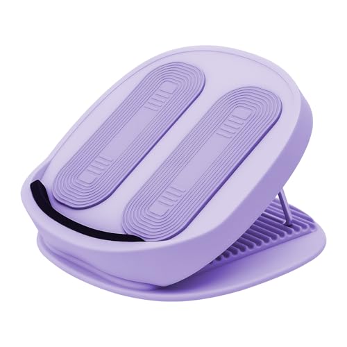 Calf stretcher slant board, 15-Level Adjustable Slant Board for Plantar Fasciitis, Shin Splints & Achilles Tendonitis, Lightweight Ankle Stretch Board for Home Gym or Travel - color: Purple