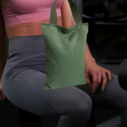 Alasum Weighted Sandbag for Fitness and Yoga 2kg Canvas Sand Bag with Handle for Leg Weights and Pilates Workout Resistance Training