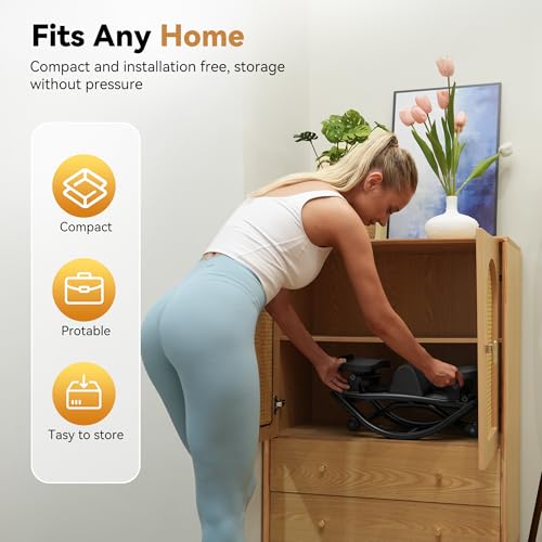 Rock Steppers for Exercise at Home, Portable Mini Stair Stepper with Resistance Bands, Gentle on Knees for Full Body Home Workout & Low-Impact Balance Board, Aerobic Workout Machine Fitness Equipment