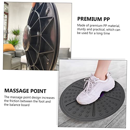 WOONEKY Household Equilibrium Balance Board for Non Slip PP Fitness Pedal for Stability Posture Improvement and Coordination Exercise Purple