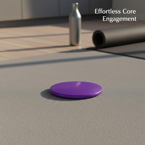 Core Sliders Gliding Disc for Home Fitness, 6.8-Inch PP Plastic Exercise Tool for Hardwood or Carpet (1 PC)