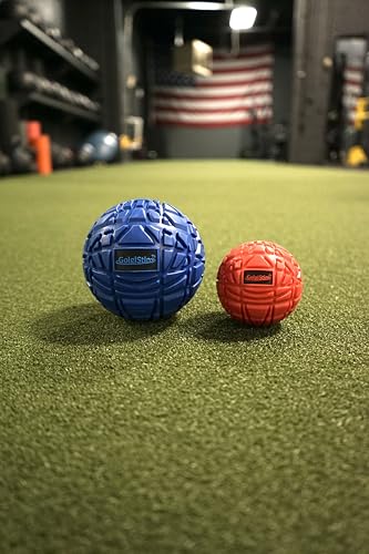 Large Trigger Point Massage Ball - 3.1 Inch Hard Rubber Therapy Ball for Myofascial Massage - Deep Tissue Massager for Myofascial Release and Pressure Point Recovery (Red (Medium)) - color: Red (Medium)