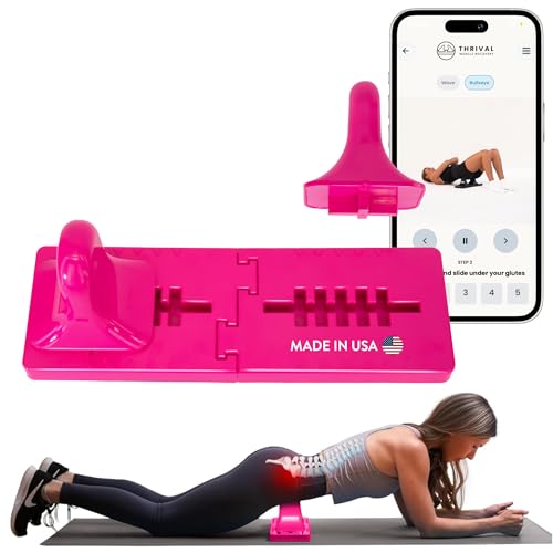Bullseye - Psoas Muscle Release Tool with Thrival App for Hip Flexor, Back, Hamstring, Glute, Iliacus, and Neck Pain - Deep Tissue, Trigger Point, and Myofascial Release - Pink - color: Pink, size: Thrival Bullseye