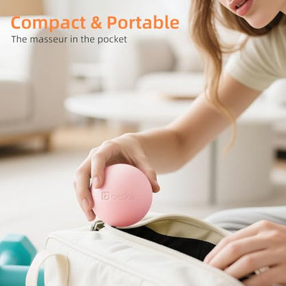 Massage Lacrosse Balls for Myofascial Release, Trigger Point Therapy - color: Pink