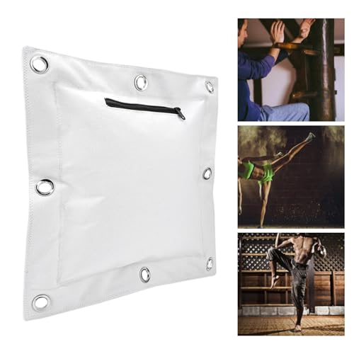 Wing Chun Kung Fu Wall Bag, Wall Mounted Canvas Punch Empty Sand Bag with Zipper for Boxing Muay Thai Training Equipment
