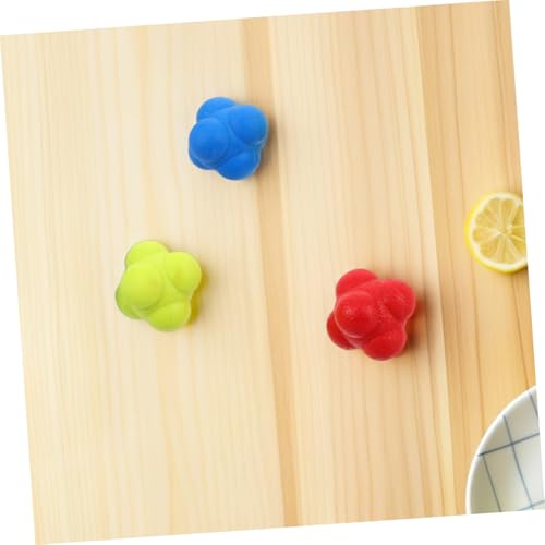 Sosoport 6pcs Hexagon Reaction Ball Hand Eye Coordination Trainer Hockey Equipment Enhance Reflexes Fitness Training Ball