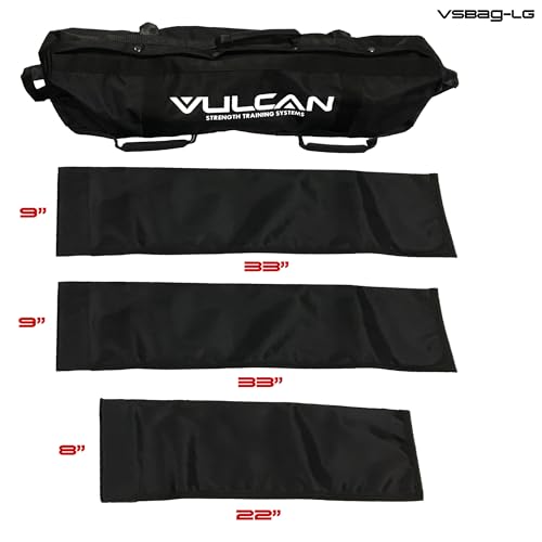 Vulcan Sandbag Trainer – Adjustable Heavy-Duty Workout Sandbag for Strength Training and Functional Fitness | 1050D Ballistic Nylon, Reinforced Filler Bags, Multi-Grip Handles for Cross-Training - size: Medium