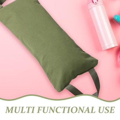 Canvas Exercise Sandbag for Fitness and Yoga Training, Empty Weight Sand Holding Bag, Military Green, Suitable for Strength and Leg Workout