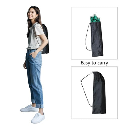 The Huang Yunming yoga stick is made of sturdy steel that is 5 feet high and an adjustable stretching stick, providing flexibility, agility, and balance. Multi functional fitness stick with 5 steel pipes - color: Green