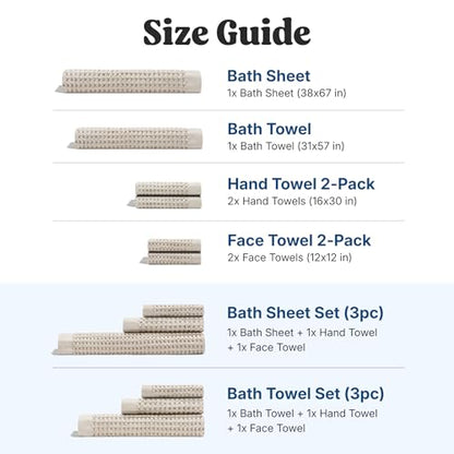 ONSEN Supima® Waffle Hand Towels, Quick Dry Lint Free 100% USA Cotton, Lightweight Absorbent Hand Towel Set, 16x30 in (Oatmeal, Hand Towel 2-Pack) - color: Oatmeal, size: Hand Towel 2-Pack