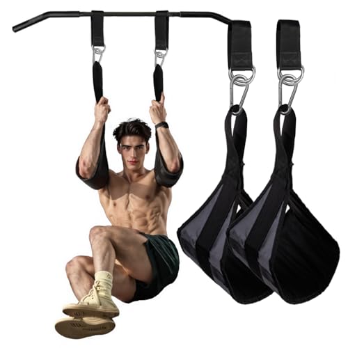 Hanging Ab Straps for Pull Up Bar,Premium Fitness Padded Arm Supports For Core Strength & Abdominal Training,Pull Up Straps,Ab Sling Straps, Workout Straps,For Bodyweight Exercises