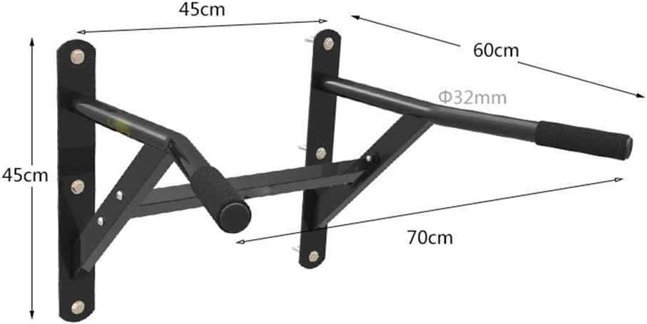 Strength Training Pull-UP Bars, Wall Mounted Pull Up Bar, Heavy Duty Chin Up Bar Wall Mount, Suitable for Home Gym Indoor Outdoor, Max Weight 660 LBS