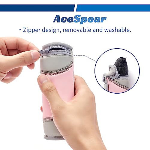 AceSpear Hand Weights for Women Men 1lb 2lbs 3lbs 4lbs Soft Dumbbells of 2, Detachable Walking Weight for Aerobics, Jogging, Running - color: Pink, style: 1 lb x 2