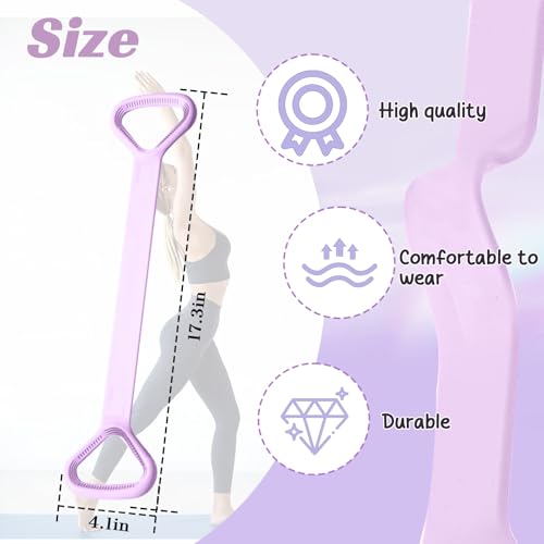 Resistance Bands, Figure 8 with Handles - color: Purple