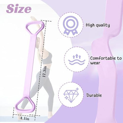 Resistance Bands, Figure 8 with Handles - color: Purple
