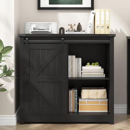 Vabches Lateral Filing Cabinets with Adjustable Shelf, Black - color: Pure Black, size: 3 Drawers