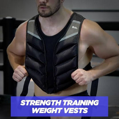 Weighted Vest Men Women,10lb/15lb/20lb Weight Vest for Women Workout,Body Weight Vests with Reflective Stripe for Workout,Strength Training,Running,Walking,Weightlifting